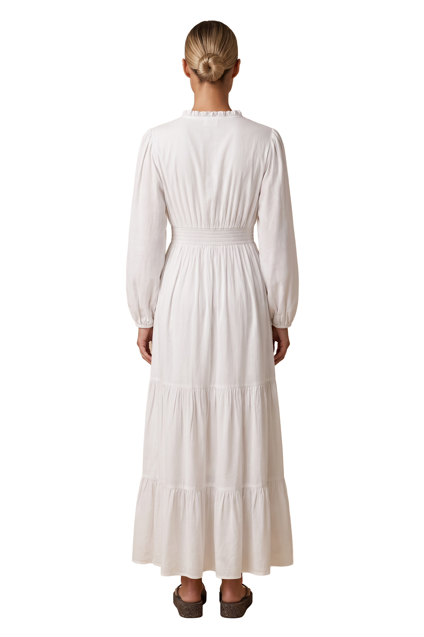 Umi Long Solid Cotton White