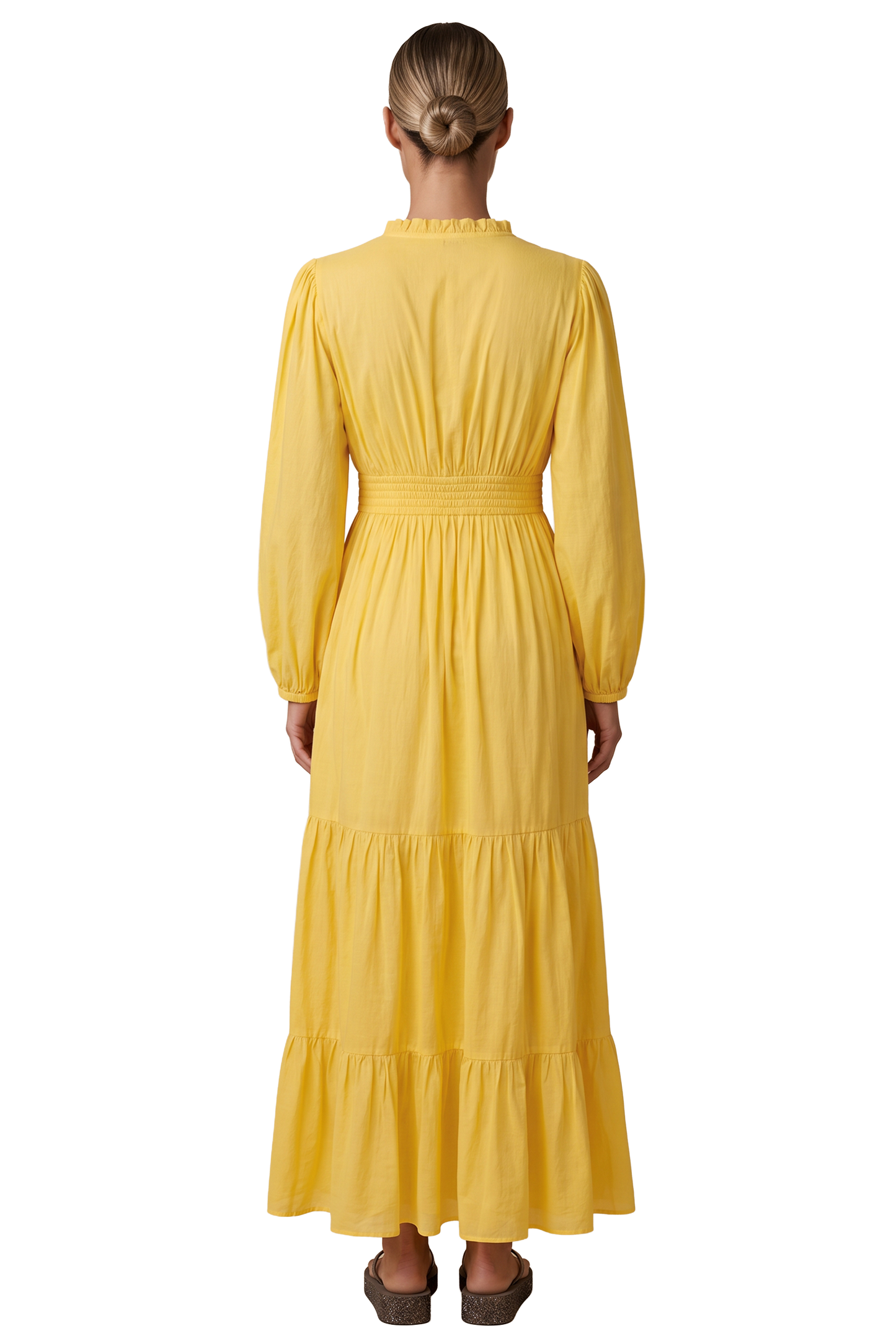 Umi Long Solid Cotton Yellow