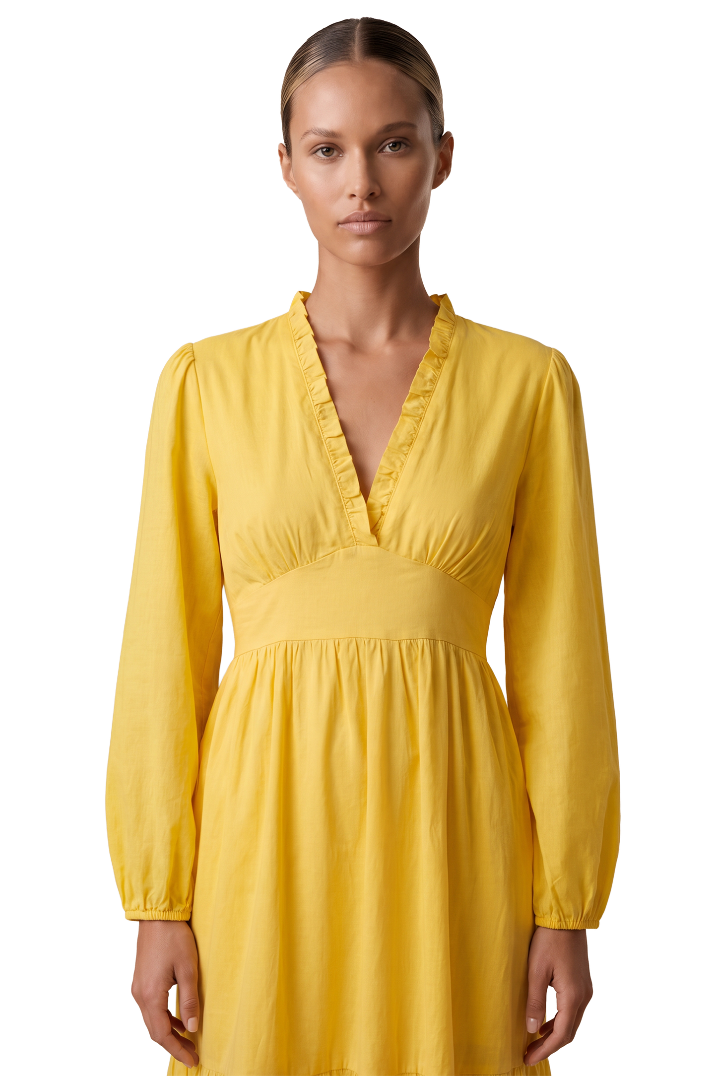Umi Long Solid Cotton Yellow