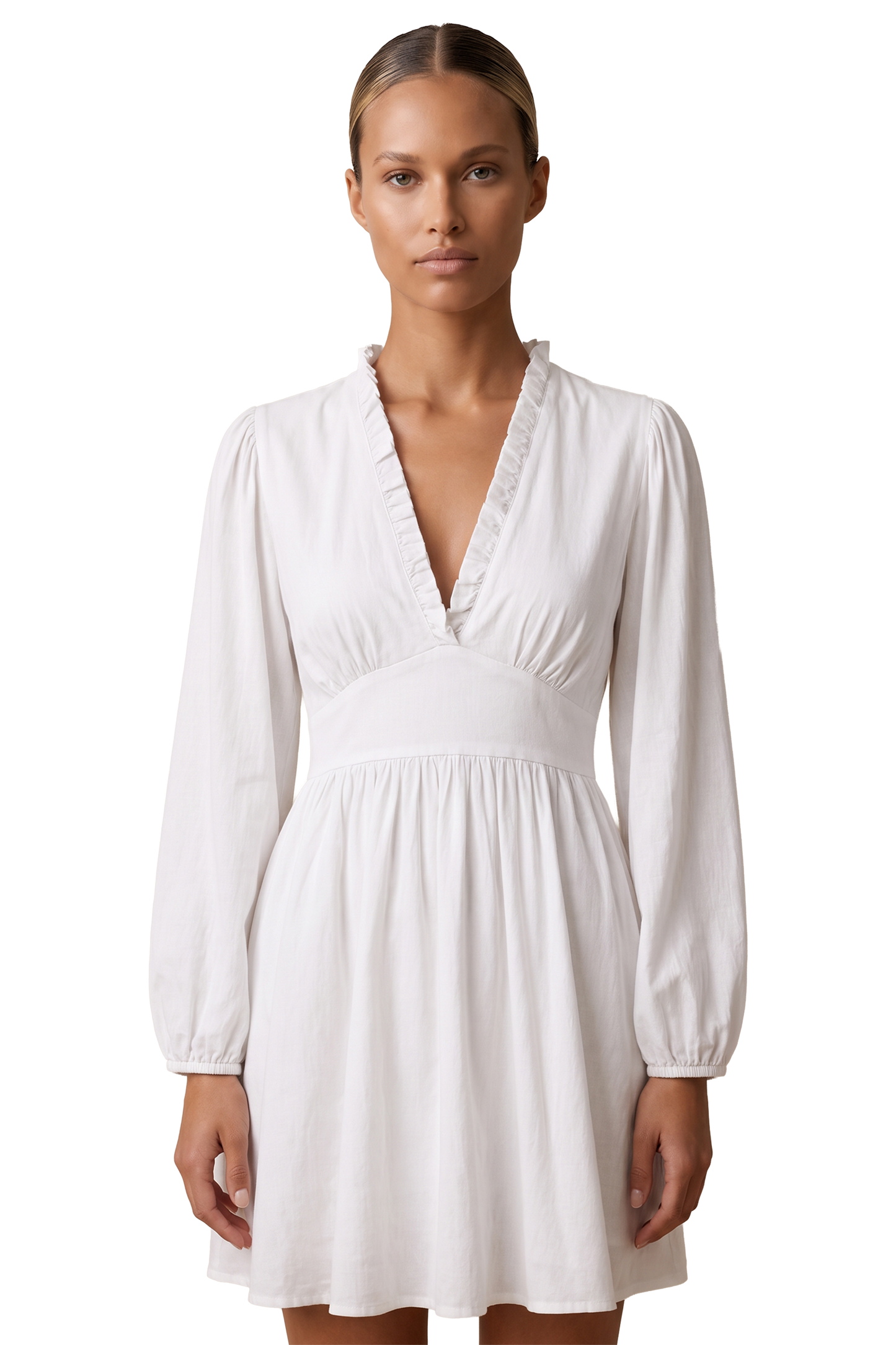 Umi Short Solid Cotton White
