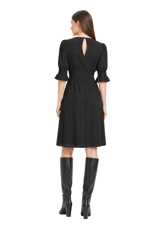 Koko Cotton Short Dress Black image