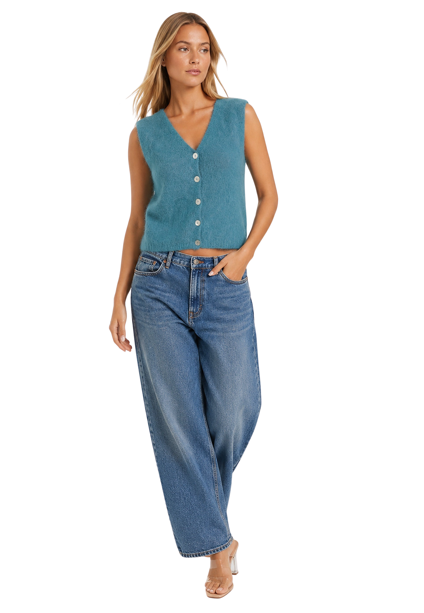 Telma Vest Teal Blue image