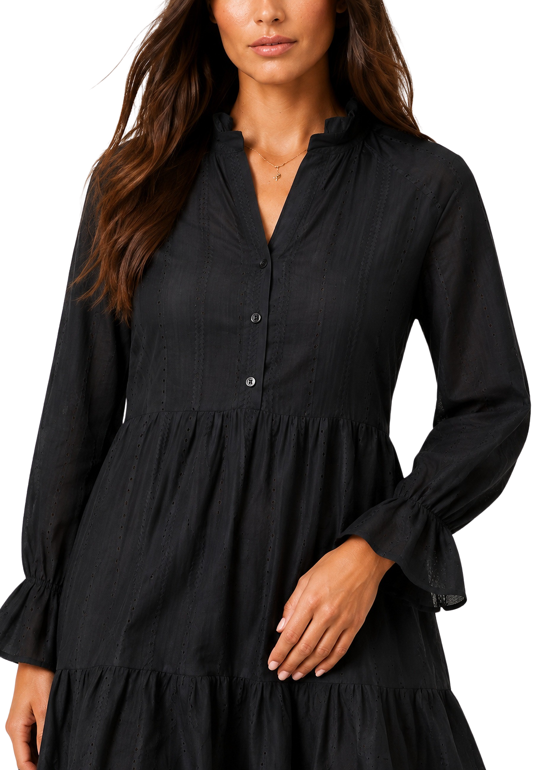 Martina Cotton Dress Black image
