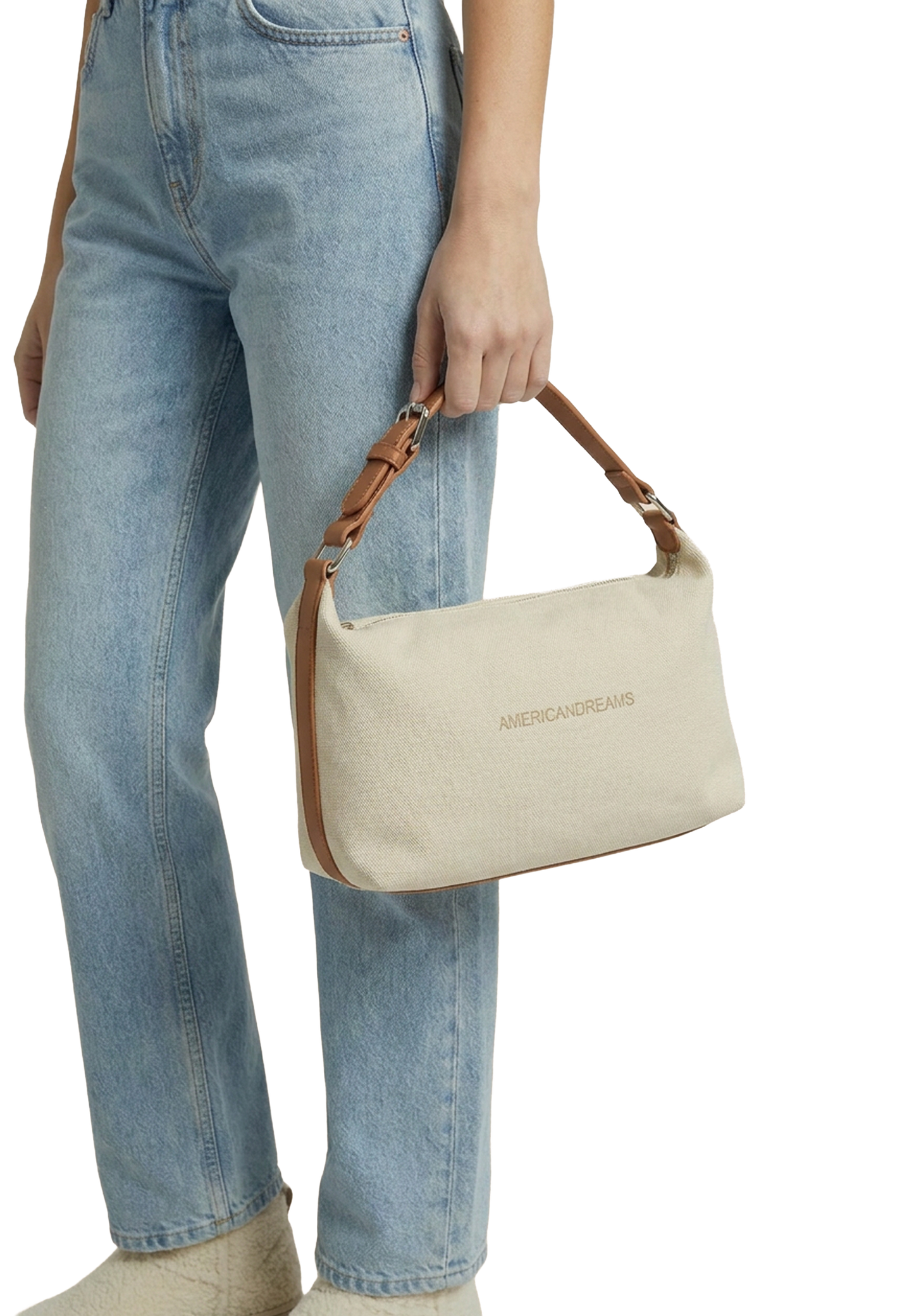 Canvas Club Bag Beige