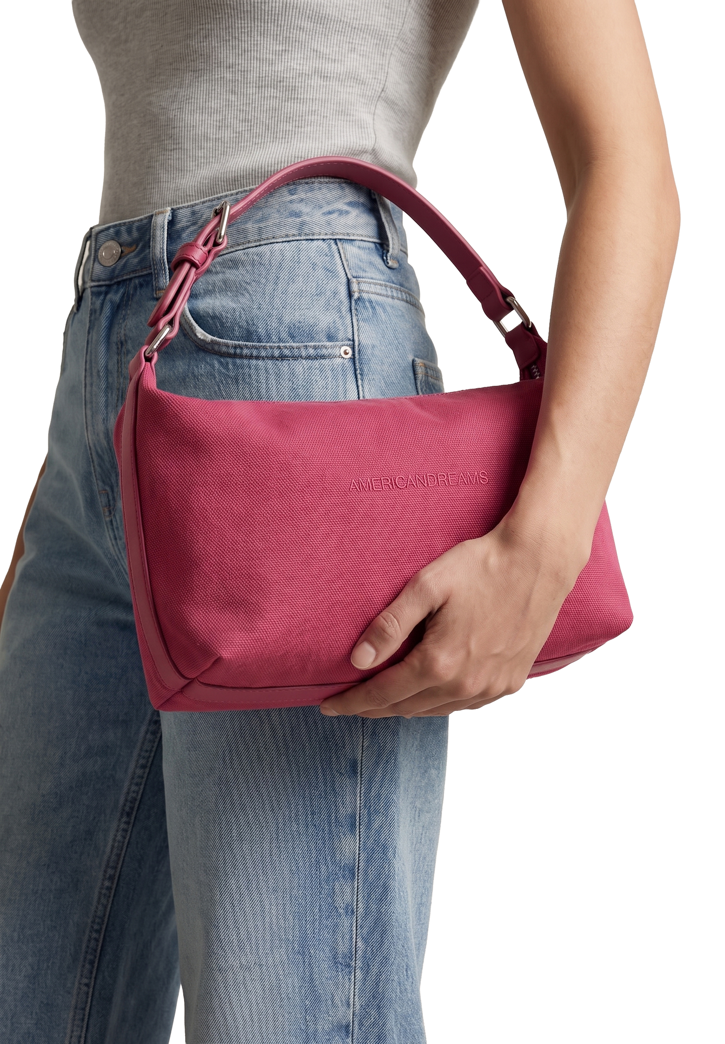 Canvas Club Bag Pink