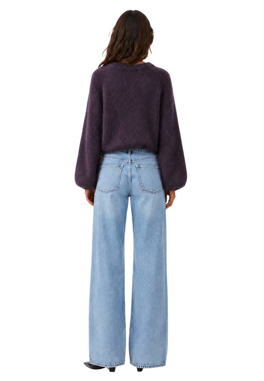 Rosie Mohair Knit Pullover Aubergine image