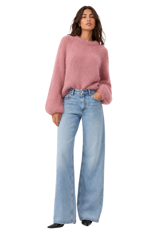 Rosie Mohair Knit Pullover Old Rose image