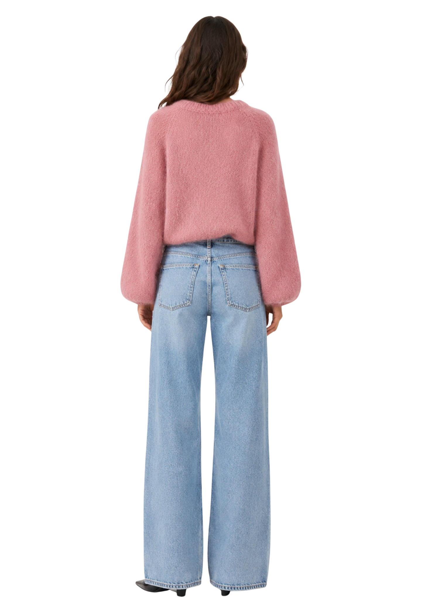 Rosie Mohair Knit Pullover Old Rose image