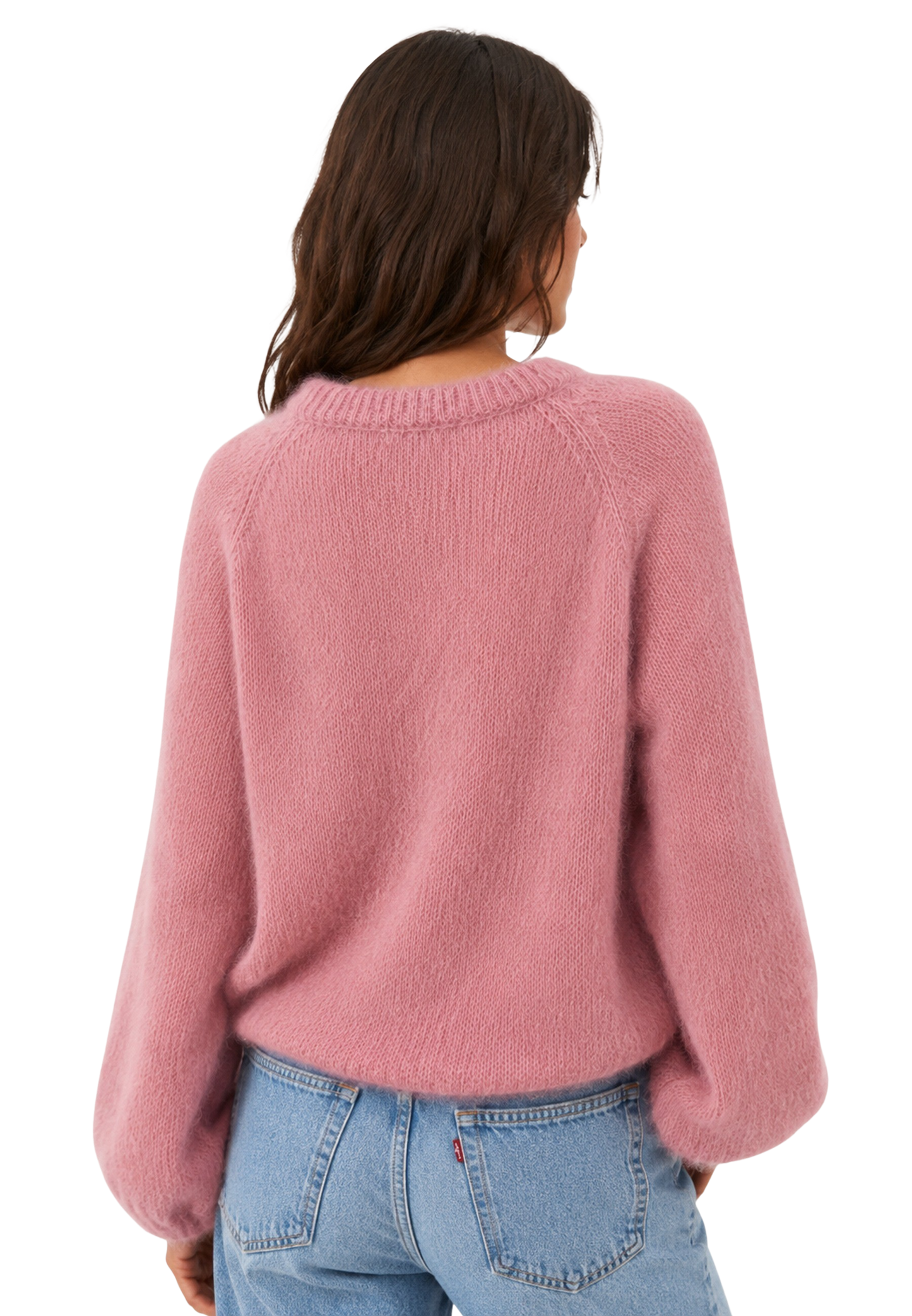 Rosie Mohair Knit Pullover Old Rose image