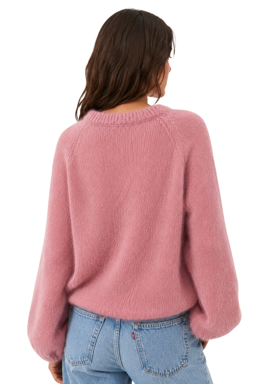 Rosie Mohair Knit Pullover Old Rose image