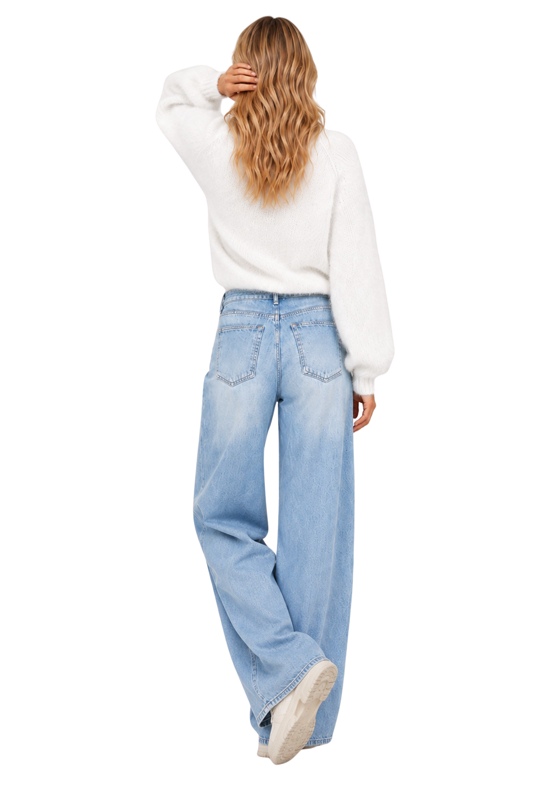 Rosie Mohair Knit Pullover White image
