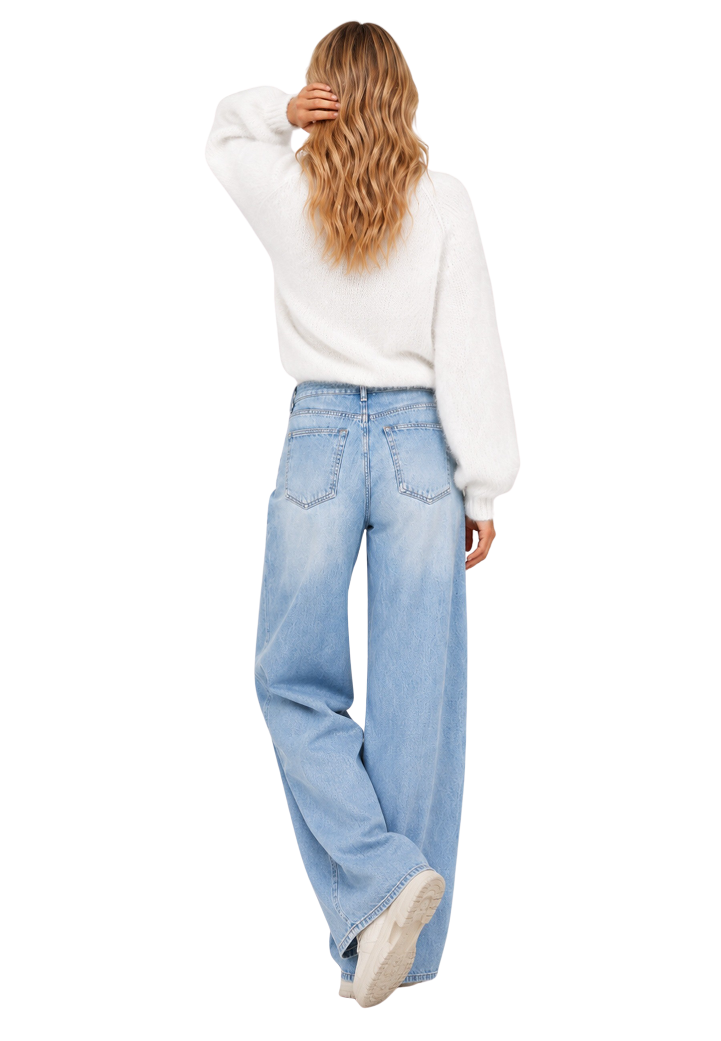 Rosie Mohair Knit Pullover White image