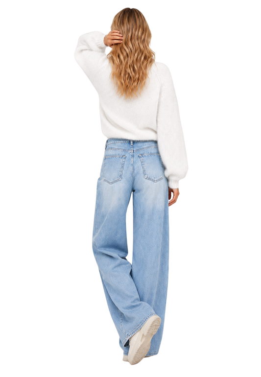Rosie Mohair Knit Pullover White image