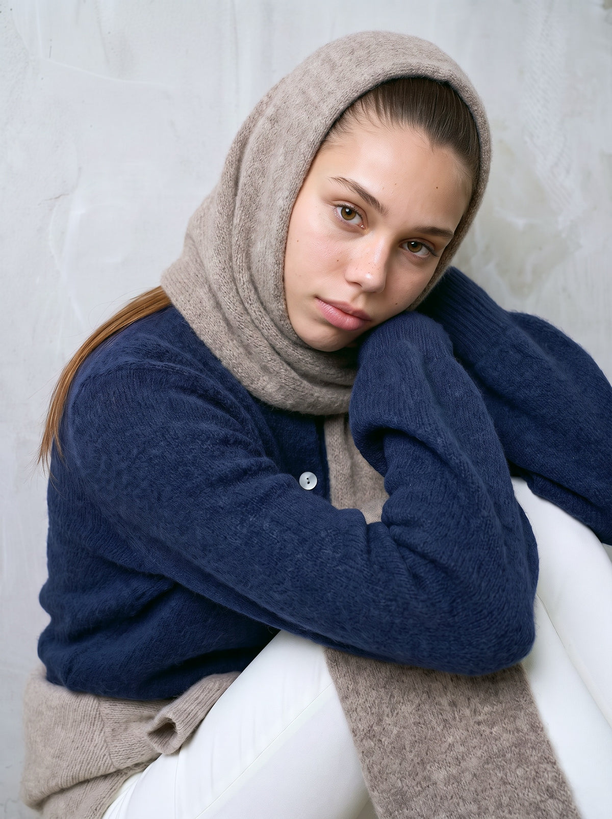Wrapped in alpaca.