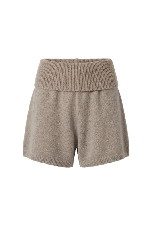 Allie Alpaca Shorts Light Taupe