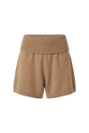 Allie Alpaca Shorts Medium Brown