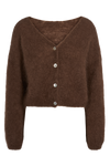 Cornelia Cropped Cardigan Cocoa