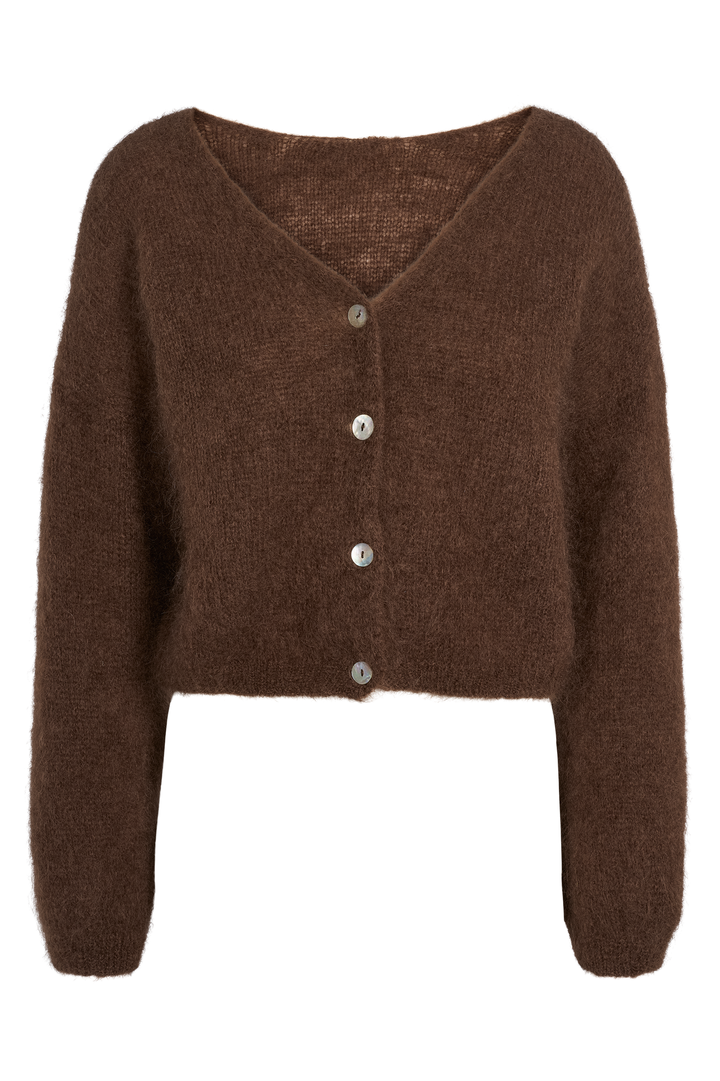 Cornelia Cropped Cardigan Cocoa