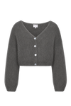 Cornelia Cropped Cardigan Anthracite Grey