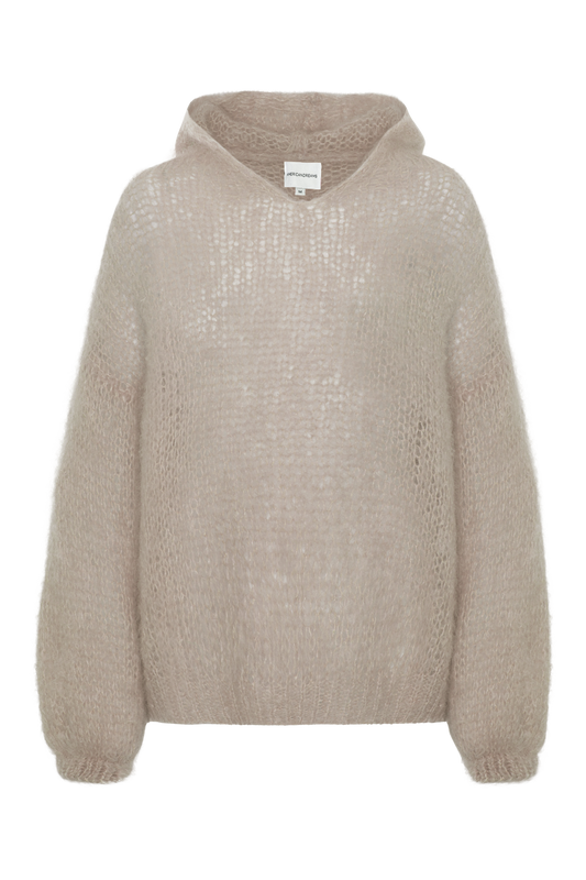 Antonella Mohair Hoodie Beige