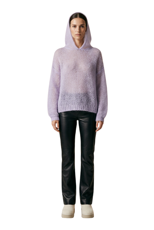 Antonella Mohair Hoodie Lilac