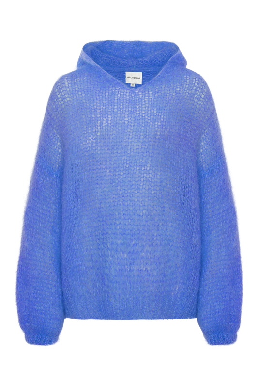 Antonella Mohair Hoodie Sky Blue