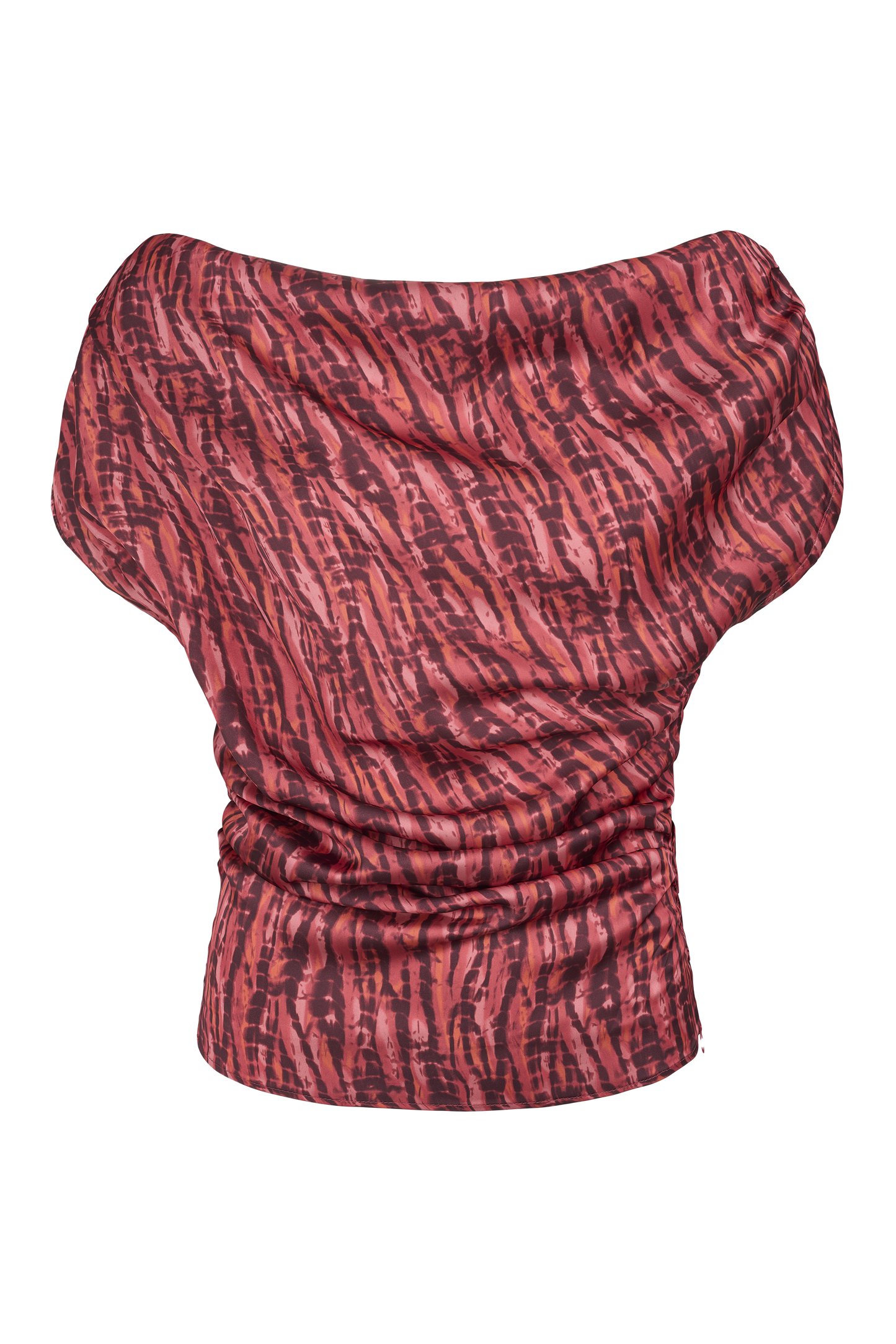 Apella Top Red Print