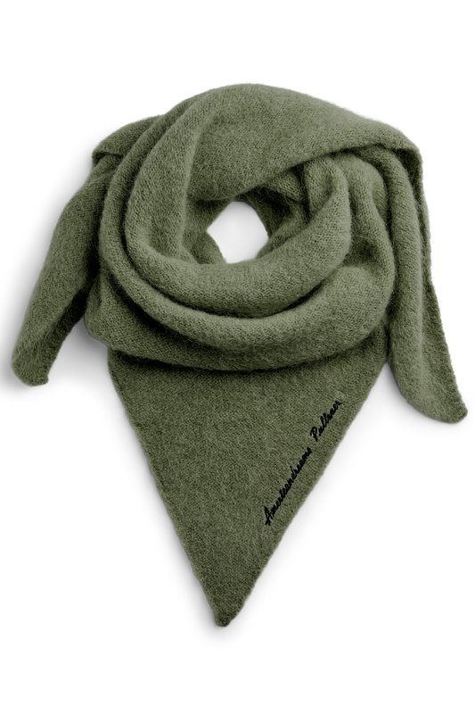 Atiya Alpaca Scarf Seaweed Green