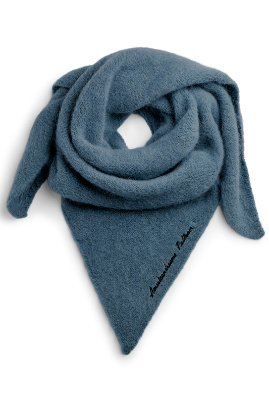 Atiya Alpaca Scarf Teal Blue