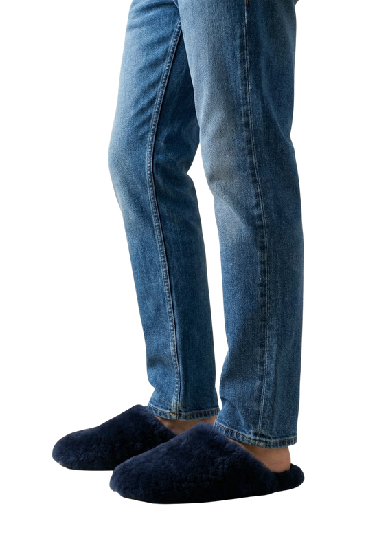 Aven Wool Loafers Dark Blue