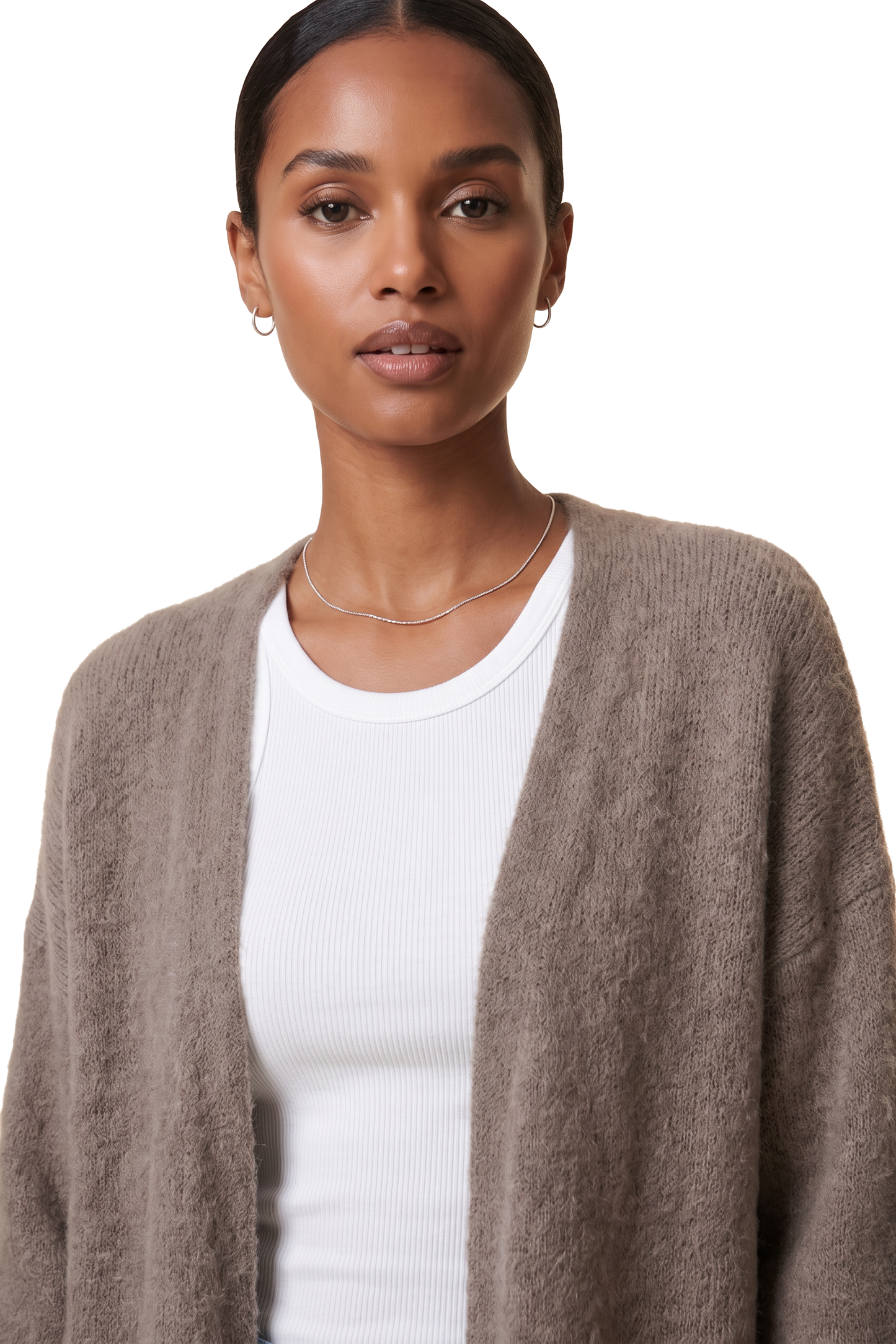 Azra Cardigan Light Taupe