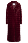 Bailey Faux Fur Coat Long Bordeaux