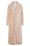 Bailey Faux Fur Coat Long Almond