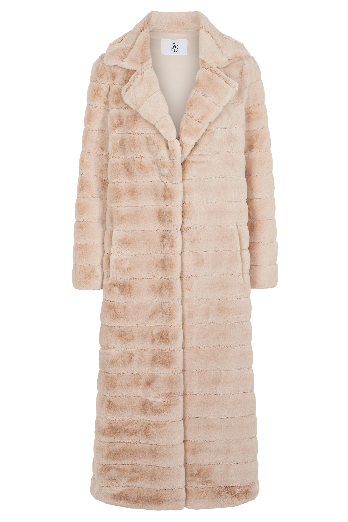 Bailey Faux Fur Coat Long Almond