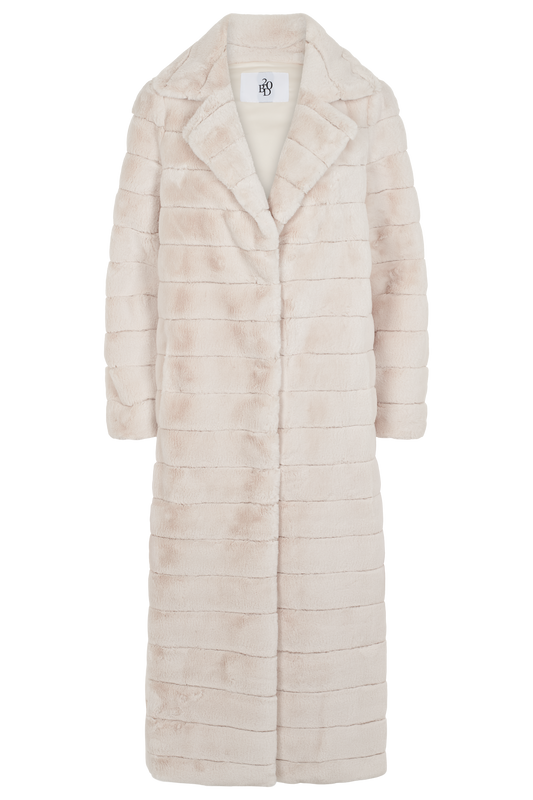 Bailey Faux Fur Coat Long Beige