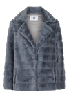 Bailey Faux Fur Coat Short Dark Grey