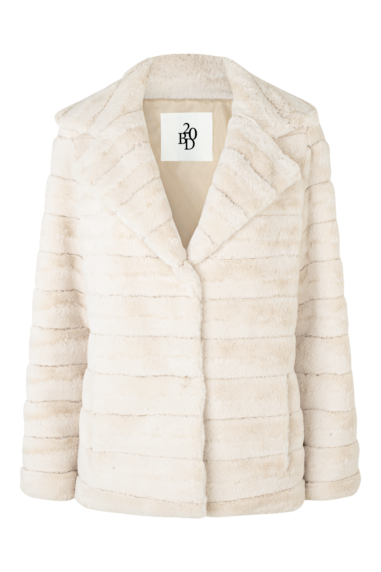 Bailey Faux Fur Coat Short Beige