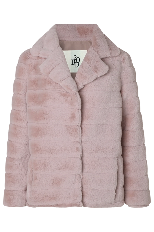 Bailey Faux Fur Coat Short Light Pink