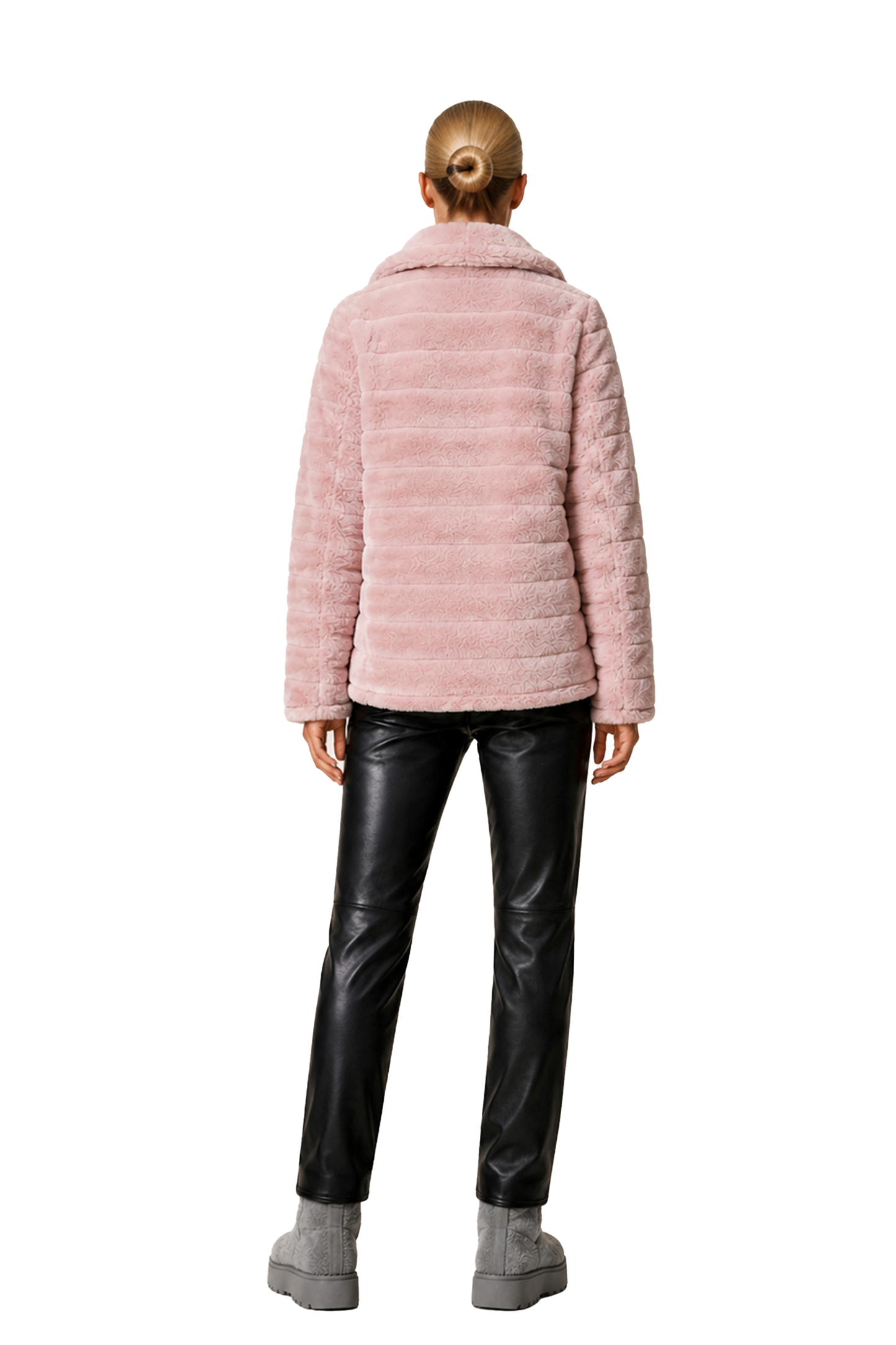 Bailey Faux Fur Coat Short Light Pink