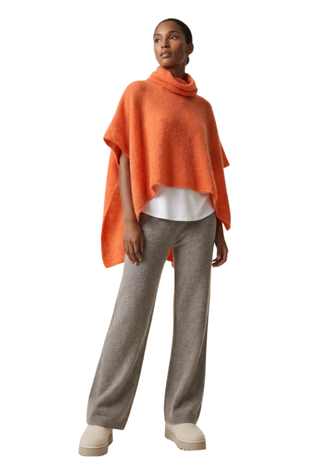 Bella Poncho Burnt Orange