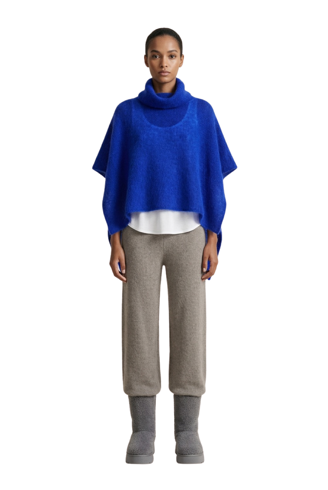 Bella Poncho Electric Blue