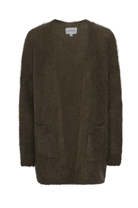 Betsy Midi Cardigan Dark Taupe