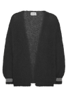 Olivia Mohair Cardigan Black W/Silver Lurex