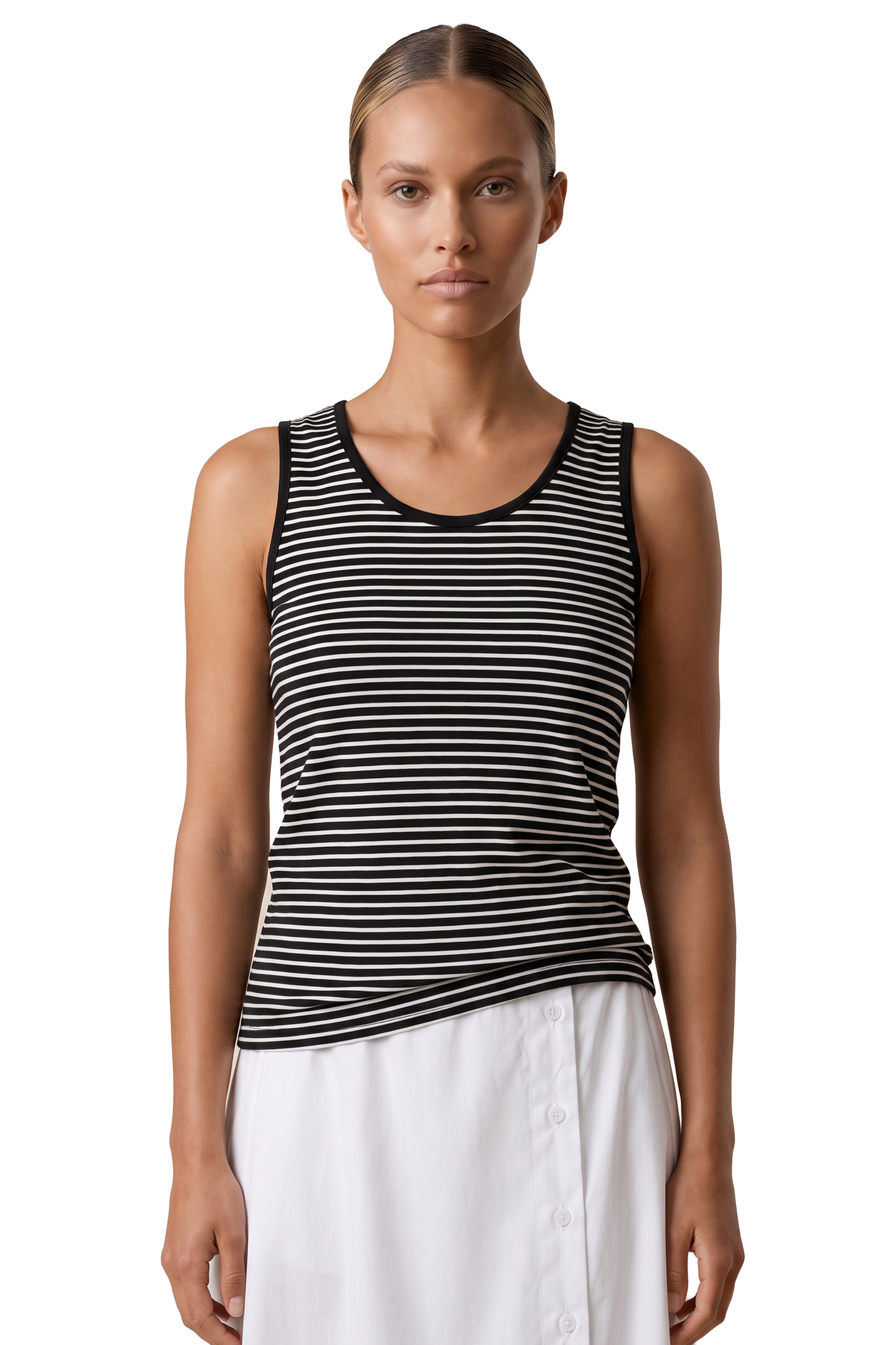 Boline Striped Tank Top White / Black