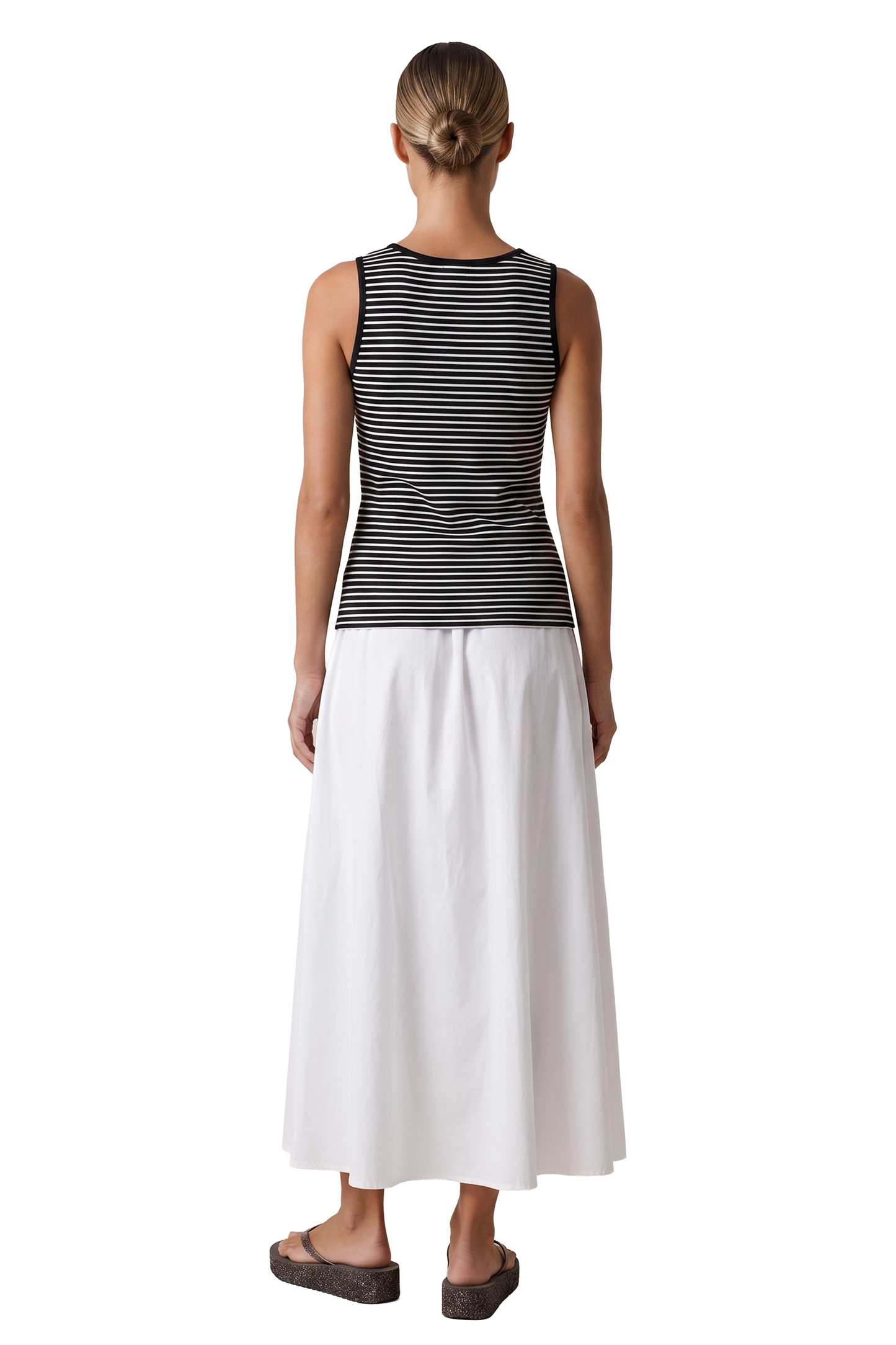 Boline Striped Tank Top White / Black