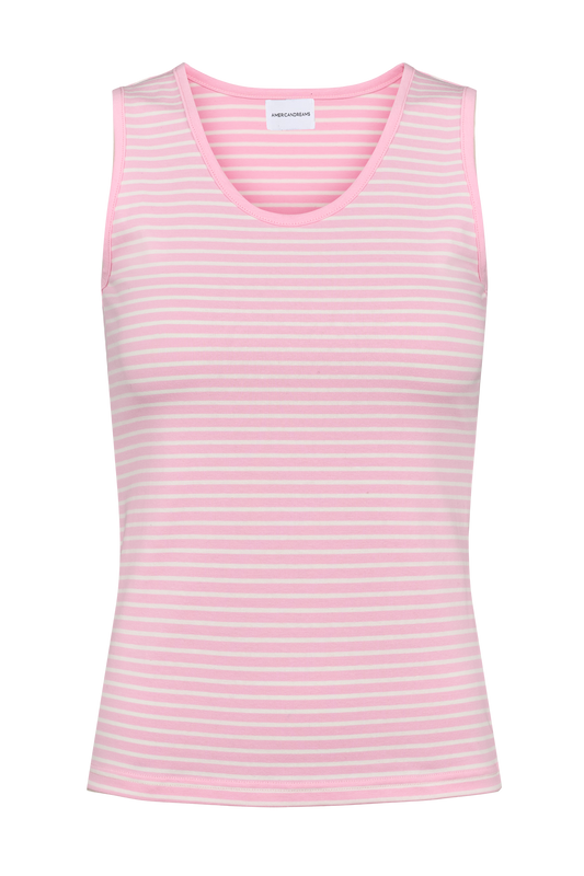 Boline Striped Tank Top Soft Berry/White