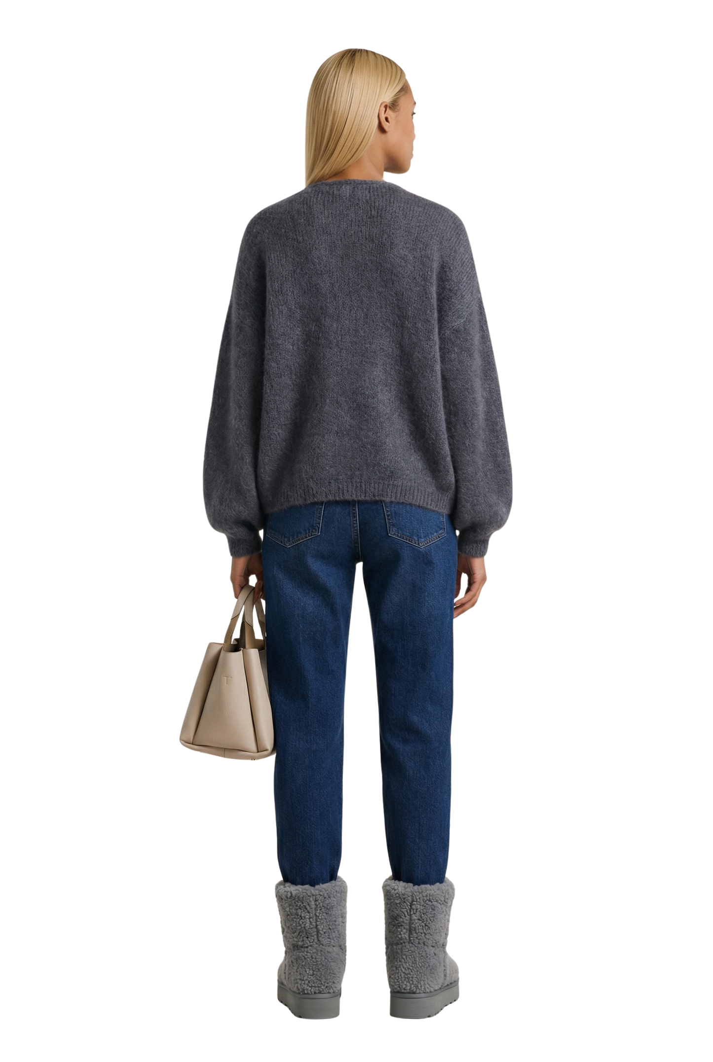 Lee Short Cardigan Graphite