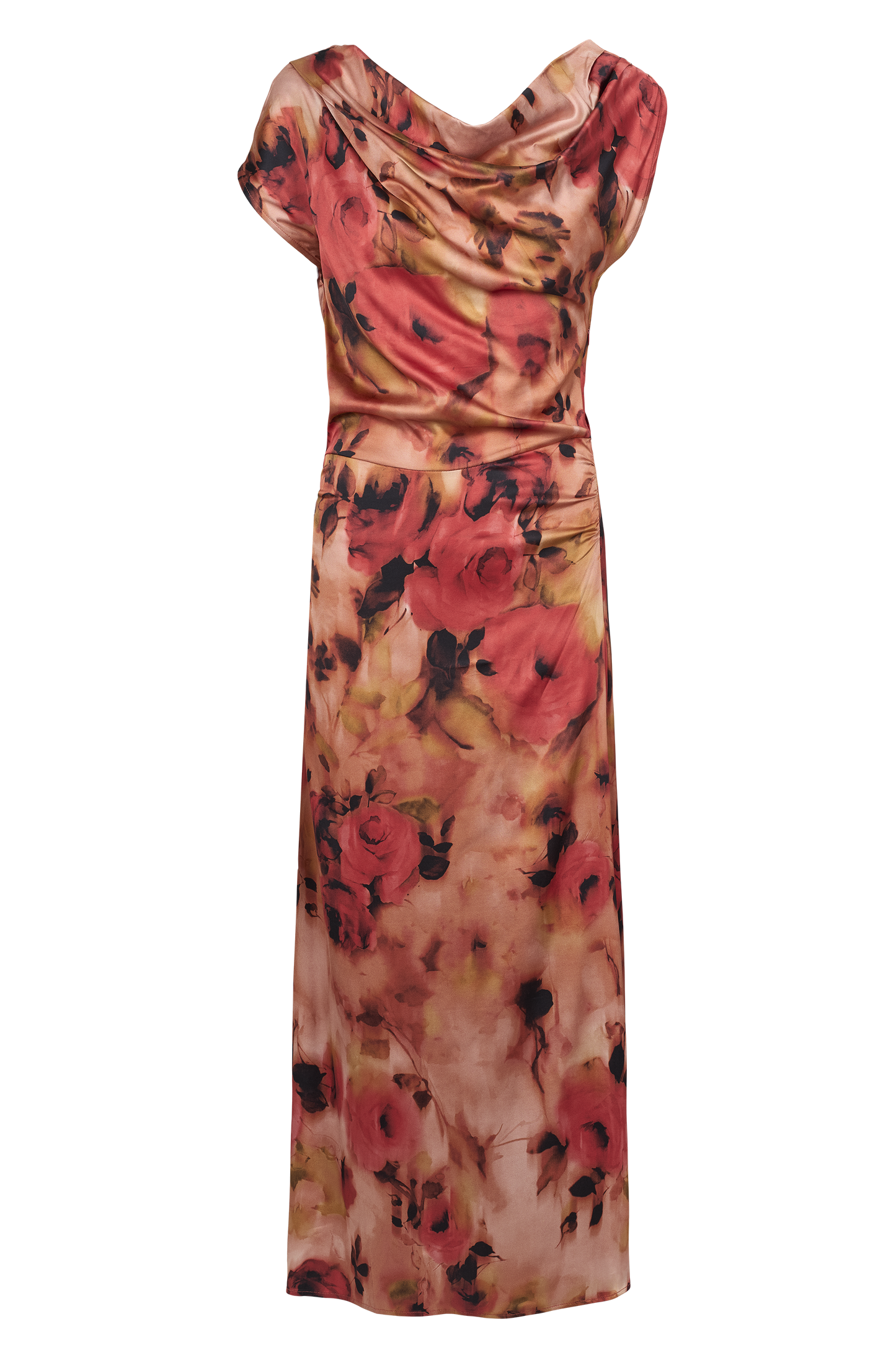 Camelia Dress Red Print