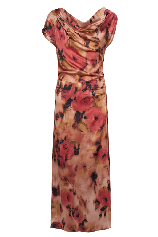 Camelia Dress Red Print