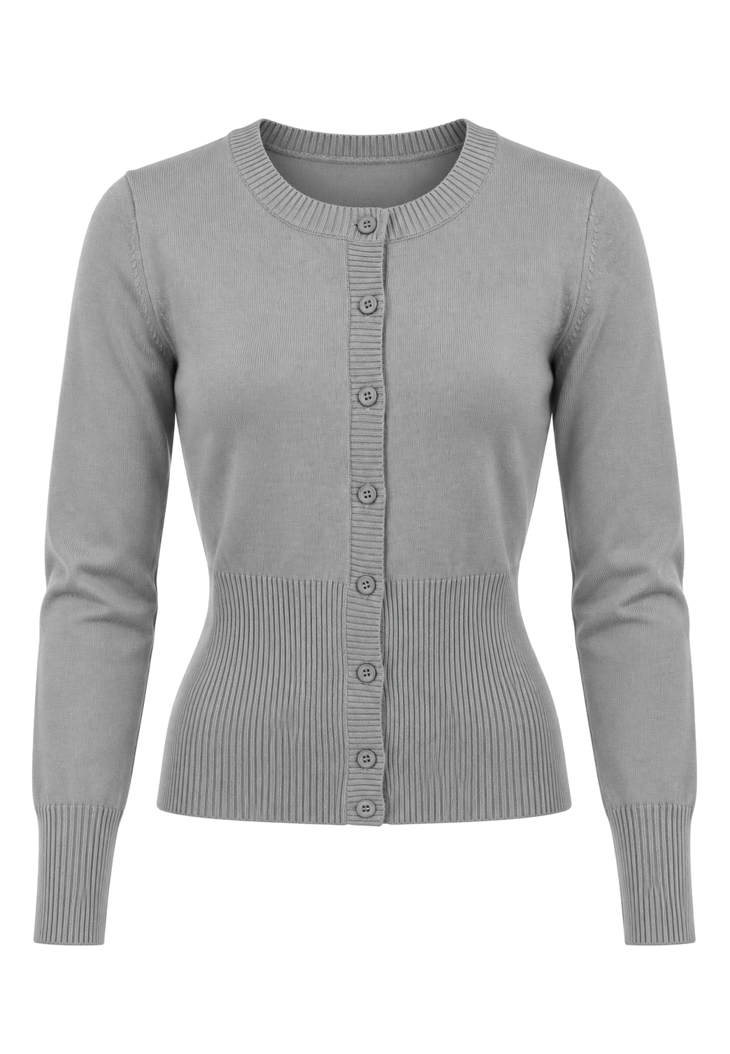 Camilla Cardigan Light Grey - front